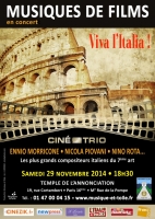Les prochains concerts Ciné-Trio